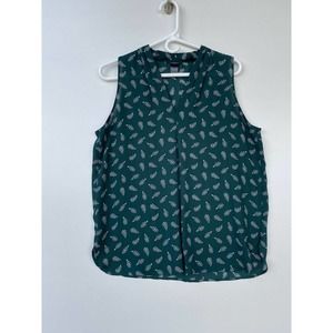 Ann Taylor Women’s Sleeveless Blouse Green Size M